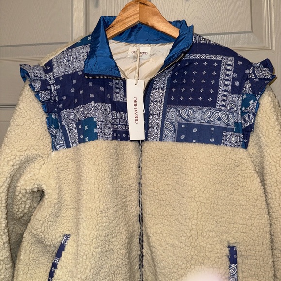 Driftwood NWT Sundance Catalog Sherpa “Bixby Bandana Jacket” - Picture 3 of 6